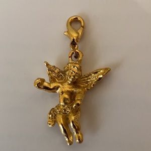 Lot of 7 “Lucky” Angels Charms Clips Goldtone